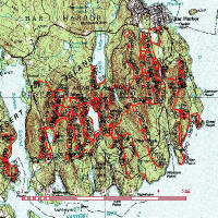 NPS Trails on Current Topo